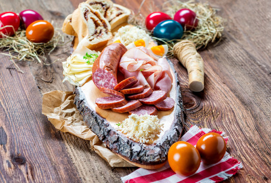 Brettljausn - Wurst und K&auml;se Platte - Jause
