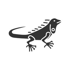 Iguana glyph icon