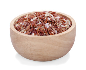Cereal grains , seeds, beans on wooden background