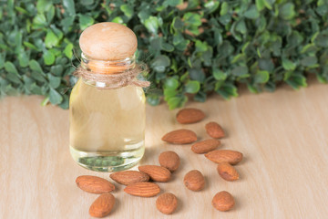 Almond oil with almond.