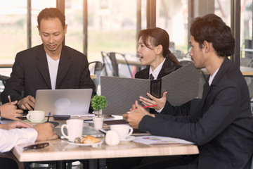 Business people meeting corporate communication teamwork concept.