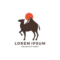 camel mount mountain logo vector download