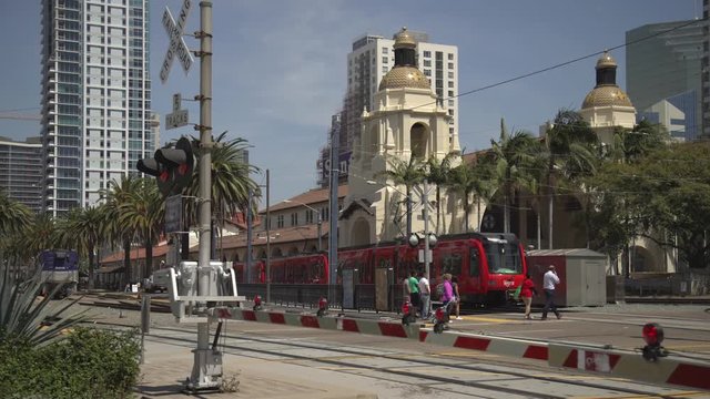 Trolley at Santa Fe Depot