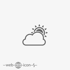 sunny cloudy weather
