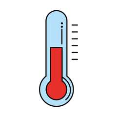 thermometer measure isolated icon vector illustration design