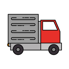 truck vehicle isolated icon vector illustration design