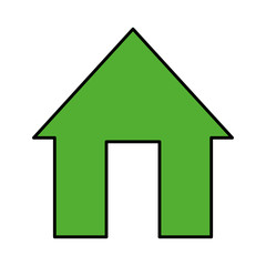 house silhouette isolated icon vector illustration design