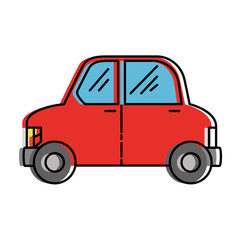 eco car vehicle transport icon vector illustration design