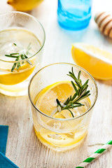 Rosemary lemonade summer cocktail drink