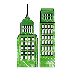 buildings cityscape isolated icon vector illustration design