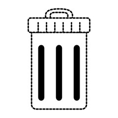 recycle bin isolated icon vector illustration design