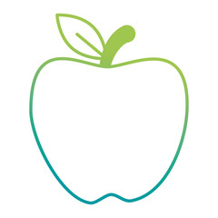 apple fresh fruit icon vector illustration design