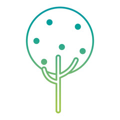 tree plant ecology icon vector illustration design