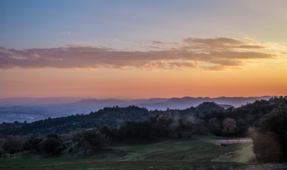 Landscape in Bellmunt, Catalonia, Spain