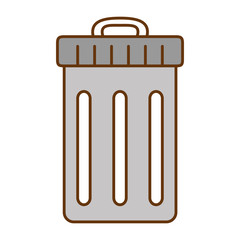 recycle bin isolated icon vector illustration design