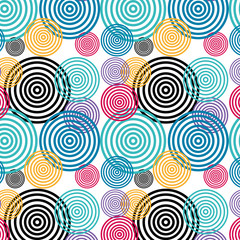 Fototapeta na wymiar colors circles pattern background vector illustration design