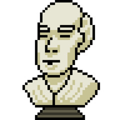 Fototapeta premium vector pixel art man sculpture