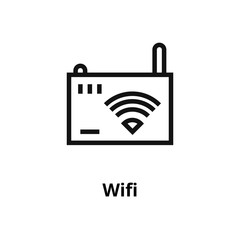 Wifi thin line icon