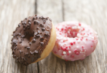 donuts fruits et chocolat