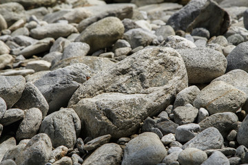 River rocks texture background for banners. Stones construction texture background.