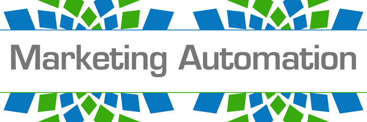 Marketing Automation Green Blue Texture Horizontal 