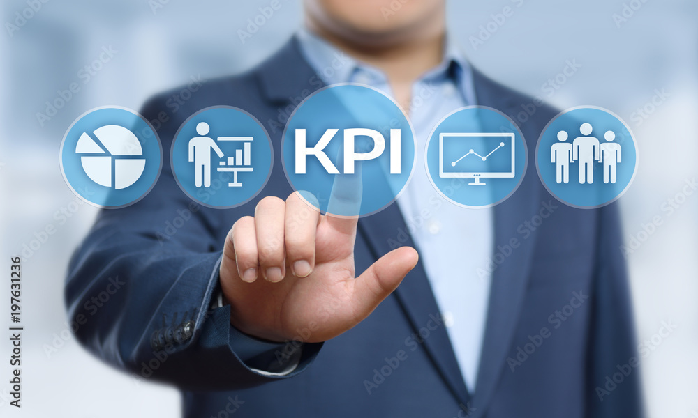 Poster kpi key performance indicator business internet technology concept