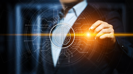 Artificial intelligence Machine Learning Business Internet Technology Concept