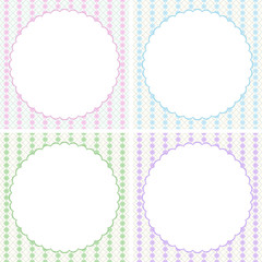 set of greeting cards design