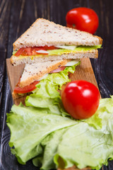 healthy vegetarian sandwich
