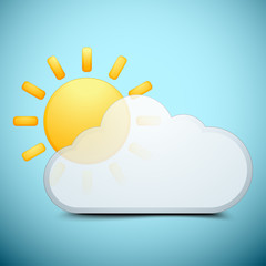 Sun & Cloud illustration