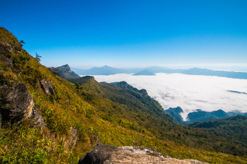 morning in mountain winter Thailand