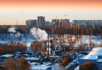 Outskirts of Moscow background