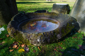 Rock bowl for astrological studies in  Sarmizegetusa, the capital of the Dacian Empire,  now a UNESCO World Heritage Site