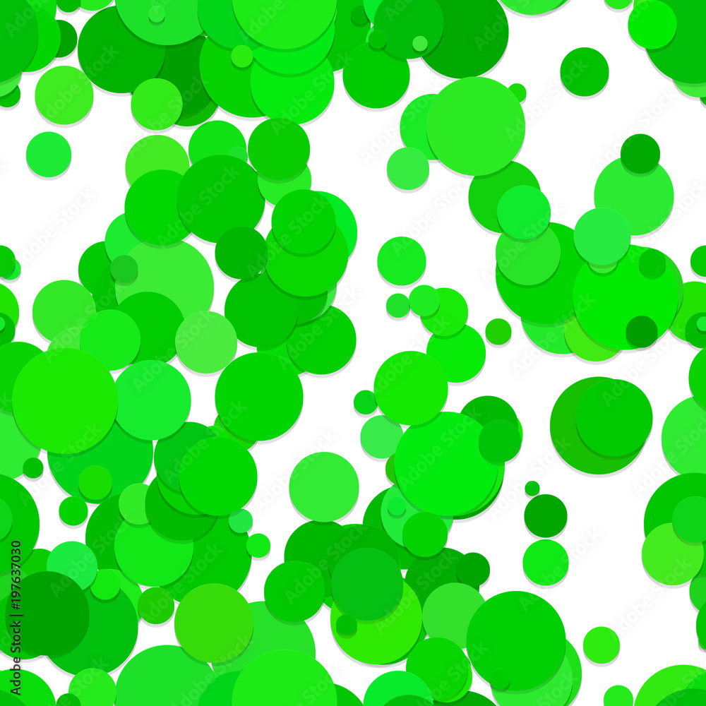 Poster repeating abstract geometric dot pattern background - vector illustration from circles in green tone
