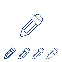 Vector Pencil Line Icon