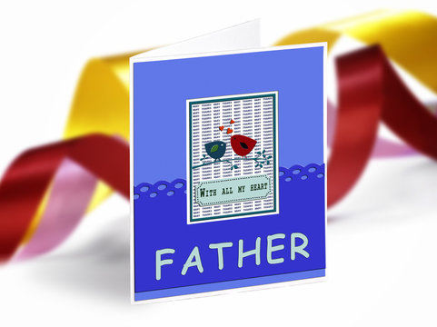 Greetings card for the father day or any other
