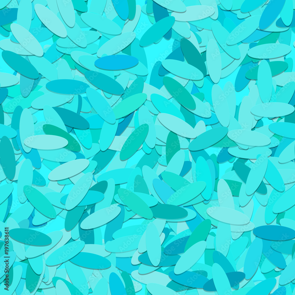 Poster seamless abstract geometric ellipse pattern background - vector design from ovals in light blue tone