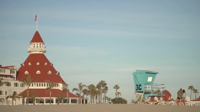 Lifeguard tower near Hotel Del Coronado