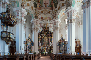 Obraz premium Wallfahrtskirche Sankt Peter und Paul in Steinhausen