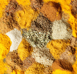 spices colorful background