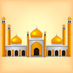 muslim mosque vector illustration