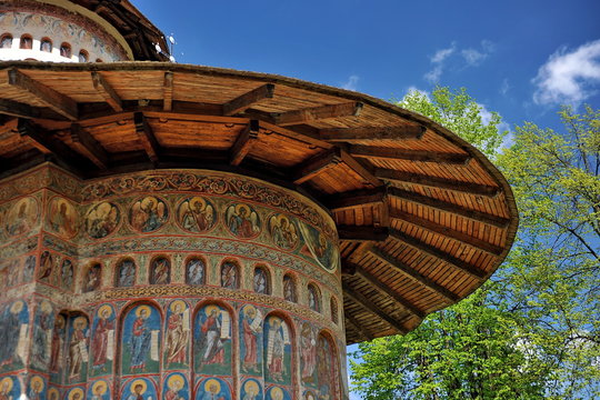 Romania. Frescoes of the Monastery of the Voronets