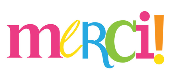 Carte "MERCI" © HowLettery Studio