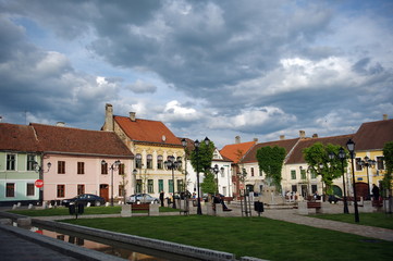 Romania. Bystrica in the evening