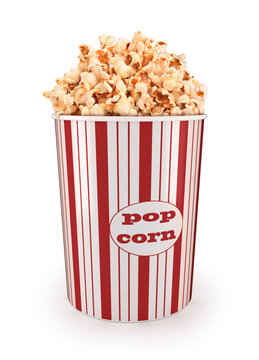 Popcorn in a large bucket