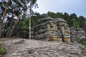 Kokorinsko (Kokořínsko – Máchův kraj) Rocks formations Devils Head Czech Republic