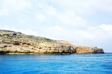 Fototapeta na wymiar Splendida isola di Gramvousa, mare azzurro cristallino - Grecia