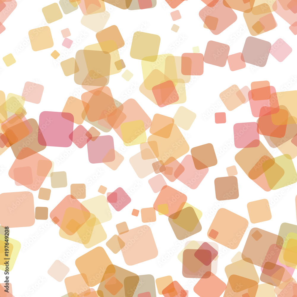 Poster seamless multicolored abstract geometric square pattern background - vector illustration from random