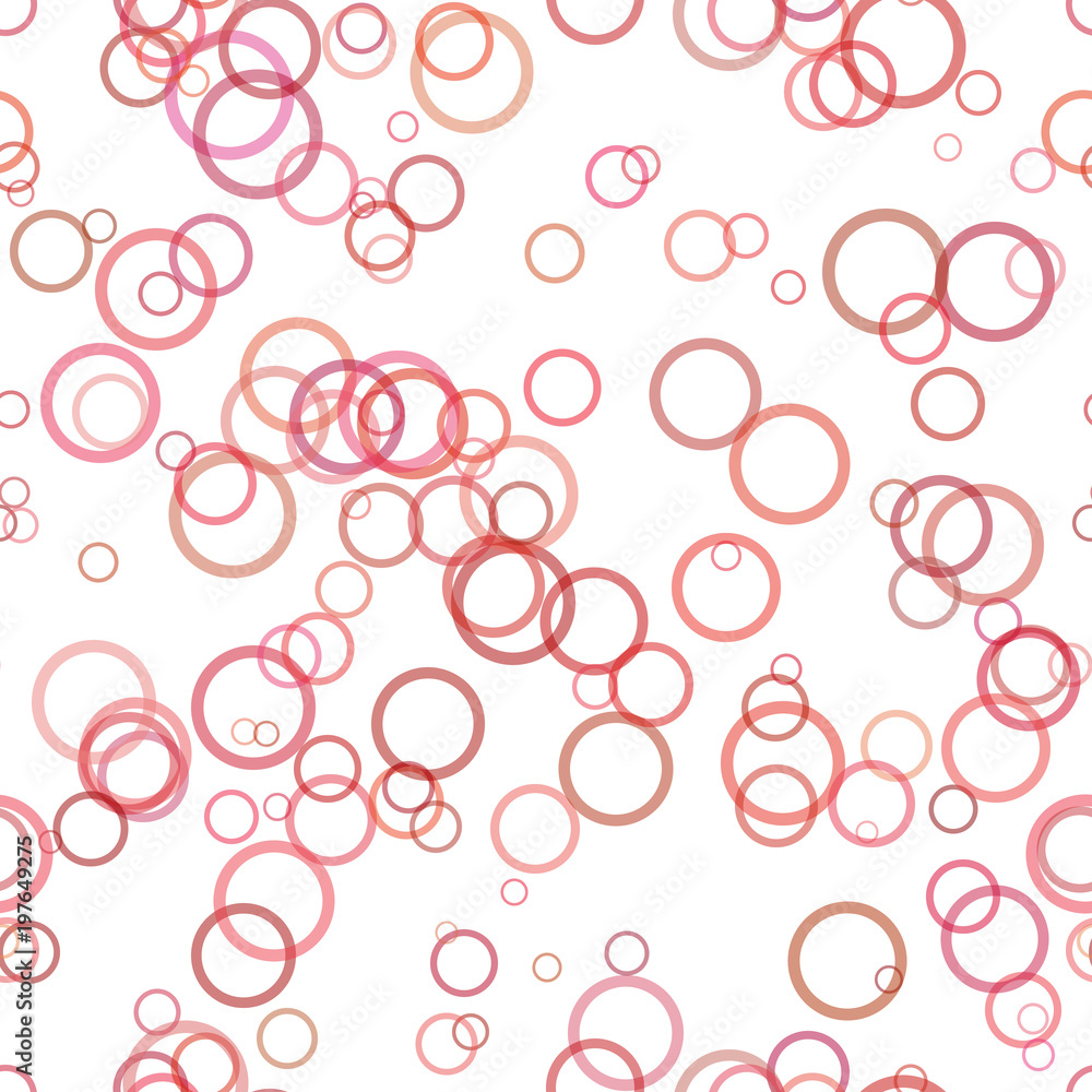 Poster seamless red abstract geometrical circle pattern background - vector illustration from rings with op