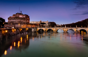 Naklejka premium Saint Angelo Castel & Bridge 